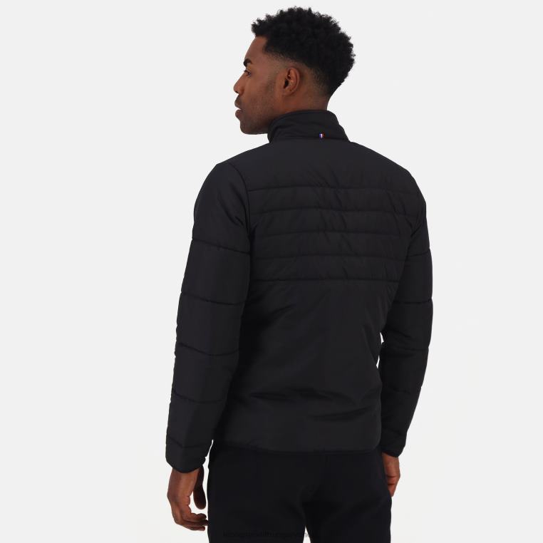 ruházat férfiak Le Coq Sportif fekete kabát 846V481