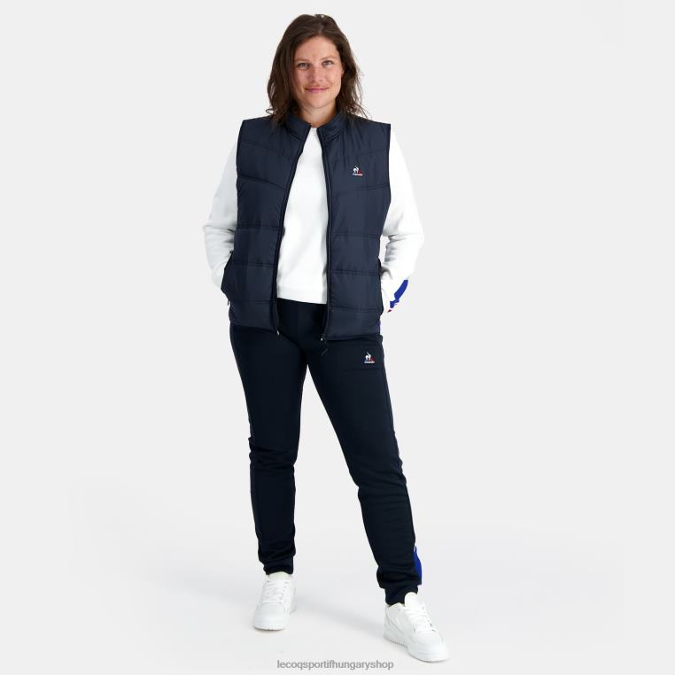 ruházat férfiak Le Coq Sportif uniszex ujjatlan kabát kék 846V118