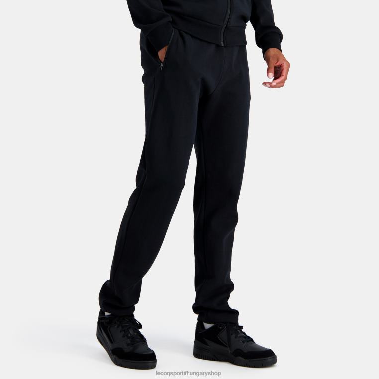ruházat férfiak Le Coq Sportif divatos nadrág fekete 846V100
