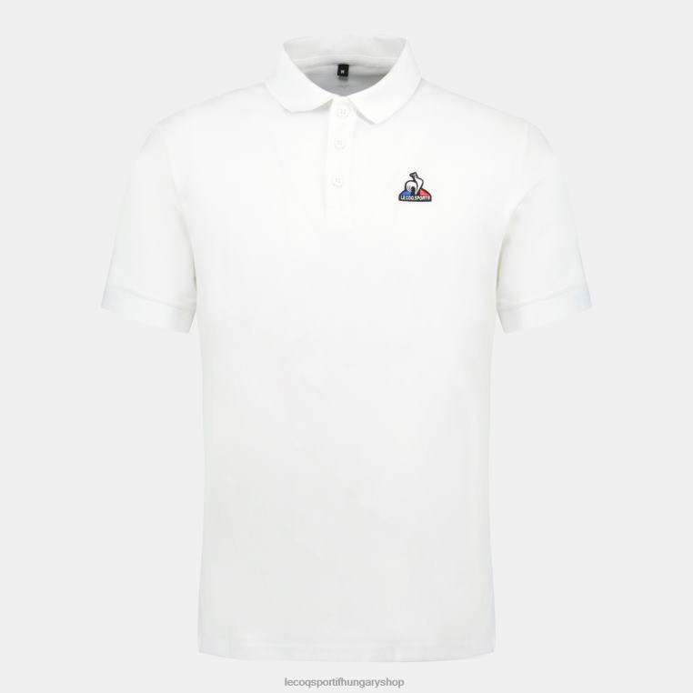 ruházat férfiak Le Coq Sportif póló fehér 846V124