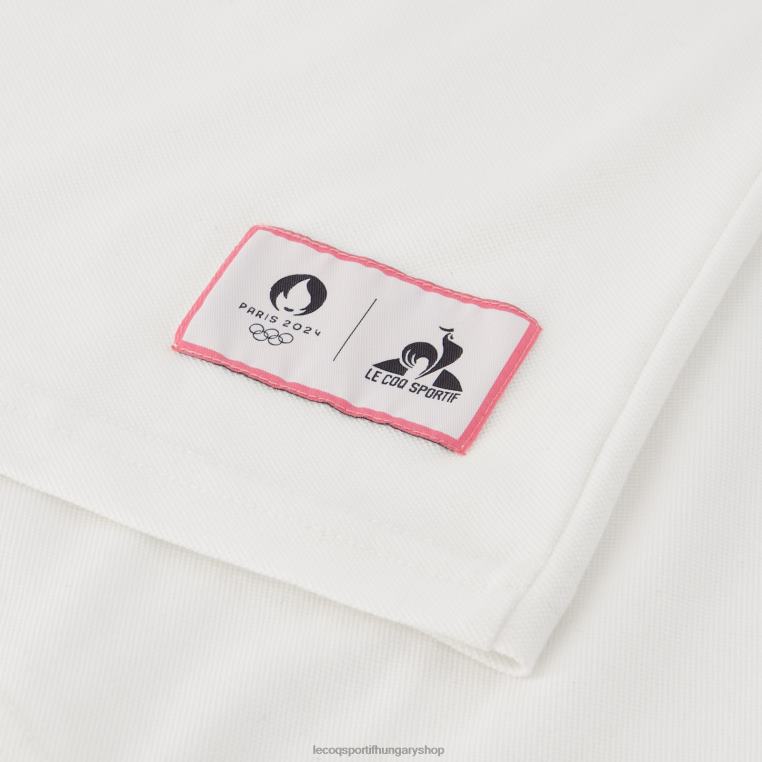 ruházat férfiak Le Coq Sportif póló fehér 846V130