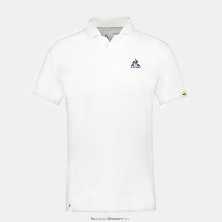 ruházat férfiak Le Coq Sportif póló fehér 846V134