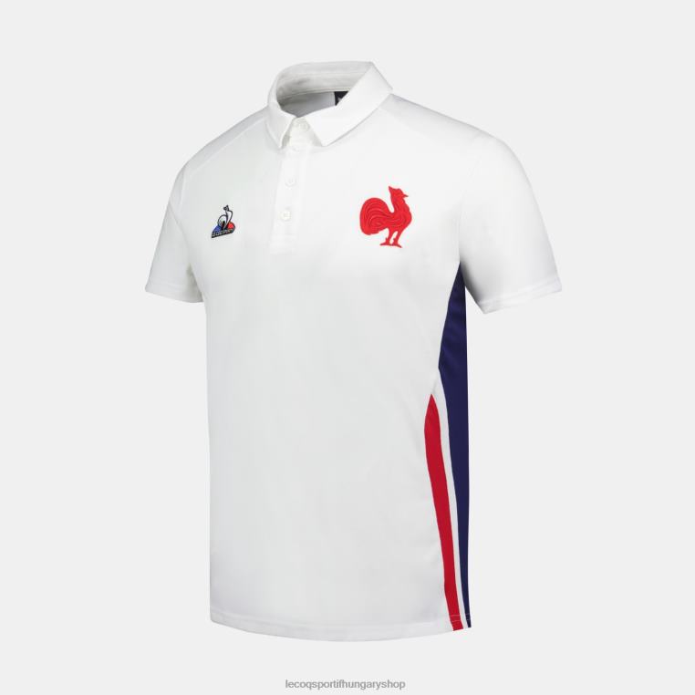 ruházat férfiak Le Coq Sportif póló fehér 846V137