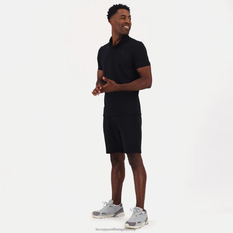 ruházat férfiak Le Coq Sportif póló fekete 846V129