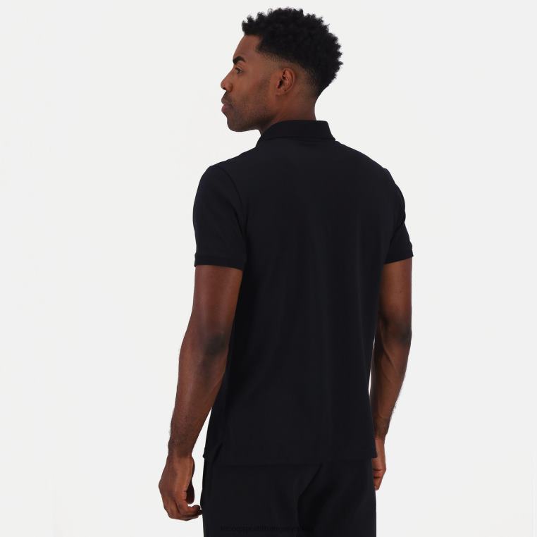 ruházat férfiak Le Coq Sportif póló fekete 846V129