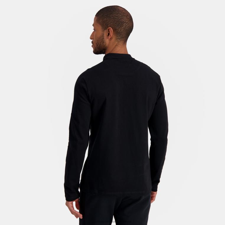 ruházat férfiak Le Coq Sportif póló fekete 846V487