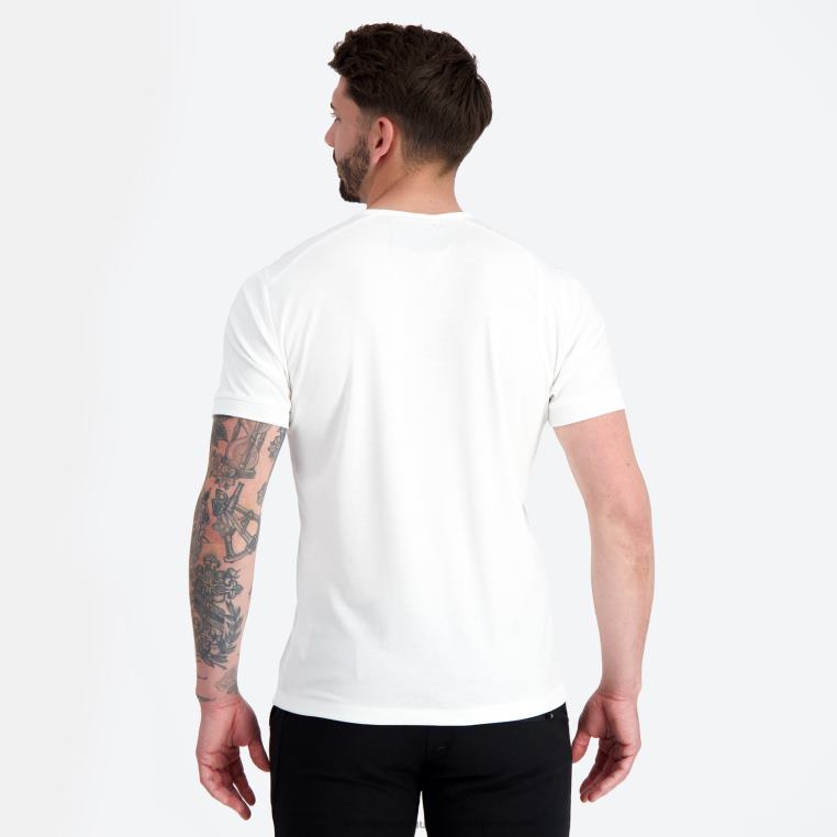 ruházat férfiak Le Coq Sportif divatos póló fehér 846V147