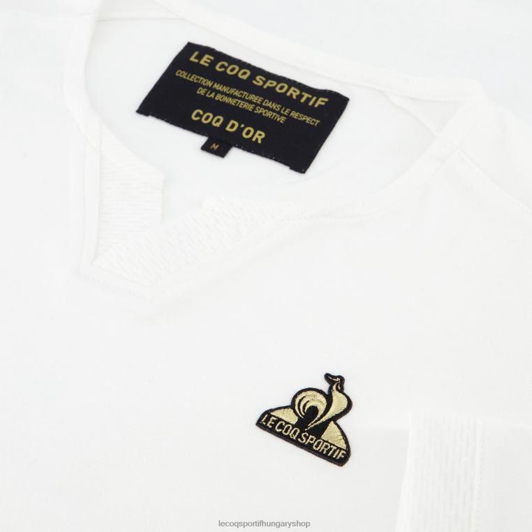 ruházat férfiak Le Coq Sportif divatos póló fehér 846V147