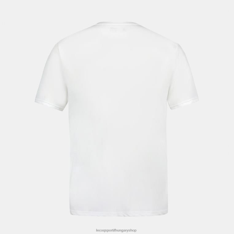 ruházat férfiak Le Coq Sportif divatos póló fehér 846V148