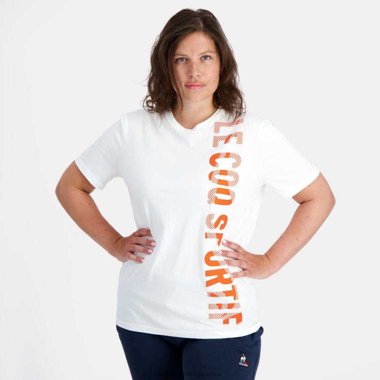 ruházat férfiak Le Coq Sportif divatos póló fehér 846V162