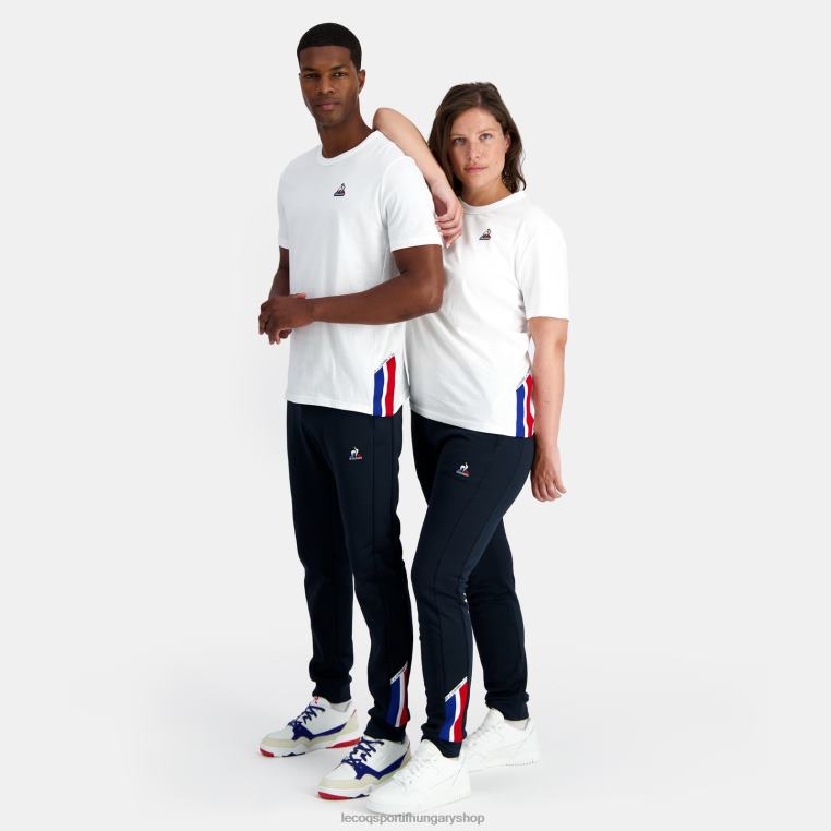 ruházat férfiak Le Coq Sportif divatos póló fehér 846V170