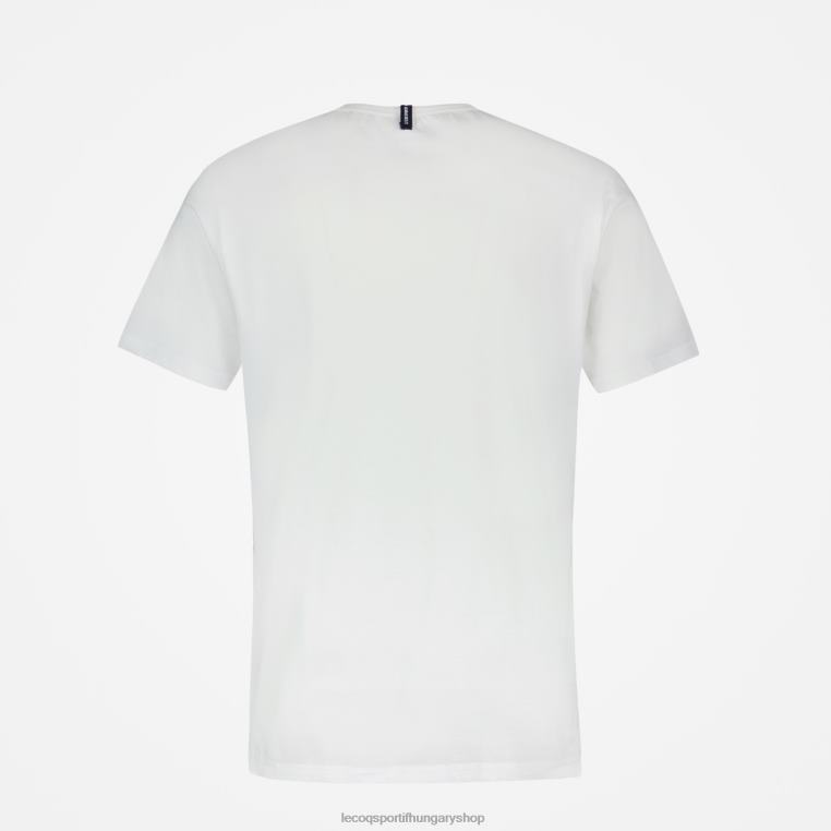 ruházat férfiak Le Coq Sportif divatos póló fehér 846V180