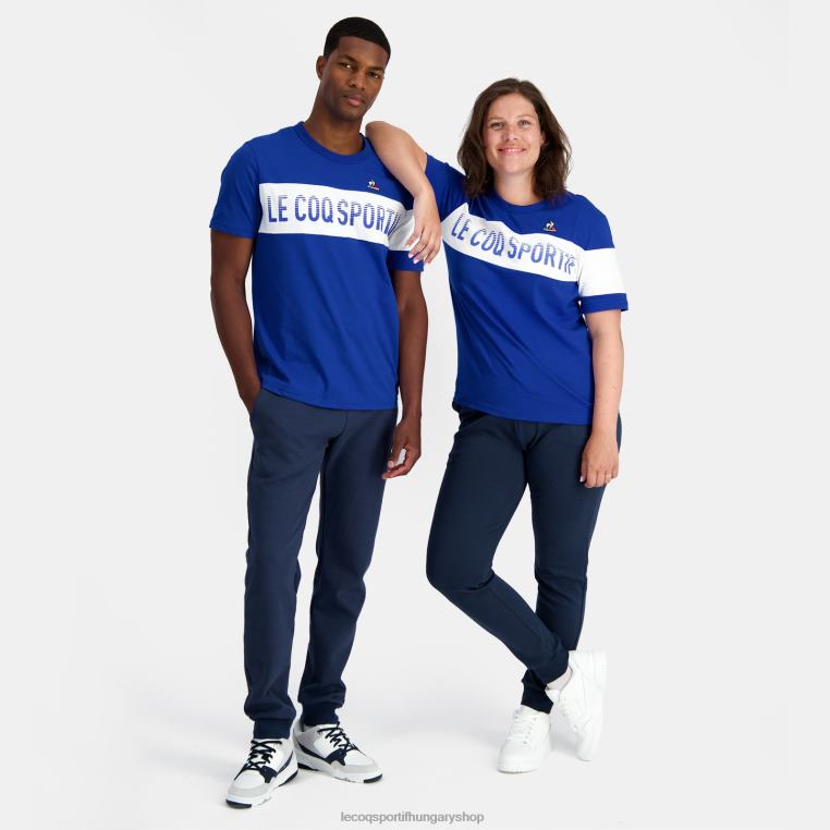 ruházat férfiak Le Coq Sportif divatos póló kék 846V161