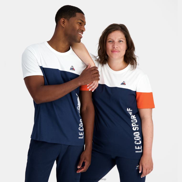 ruházat férfiak Le Coq Sportif divatos póló kék 846V163