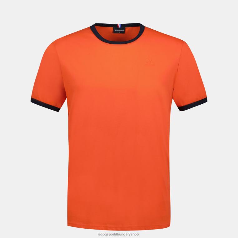 ruházat férfiak Le Coq Sportif divatos póló narancssárga 846V151