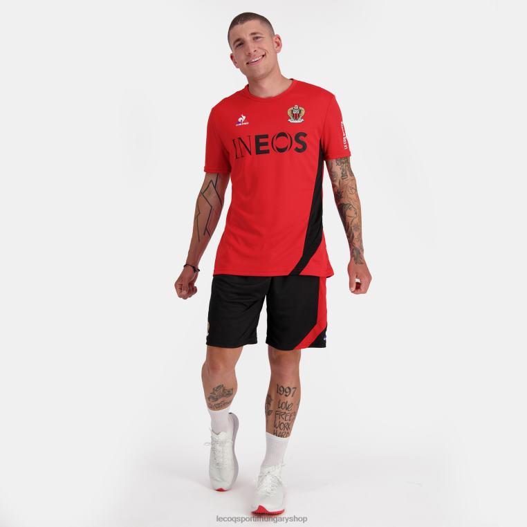 ruházat férfiak Le Coq Sportif divatos póló piros 846V154