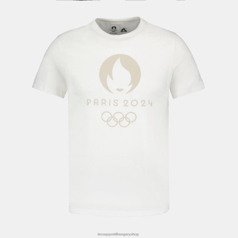 ruházat férfiak Le Coq Sportif fehér póló 846V201
