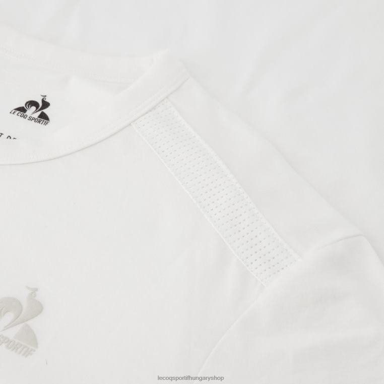 ruházat férfiak Le Coq Sportif fehér póló 846V205