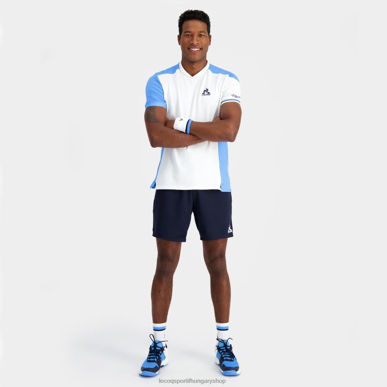 ruházat férfiak Le Coq Sportif fehér póló 846V212