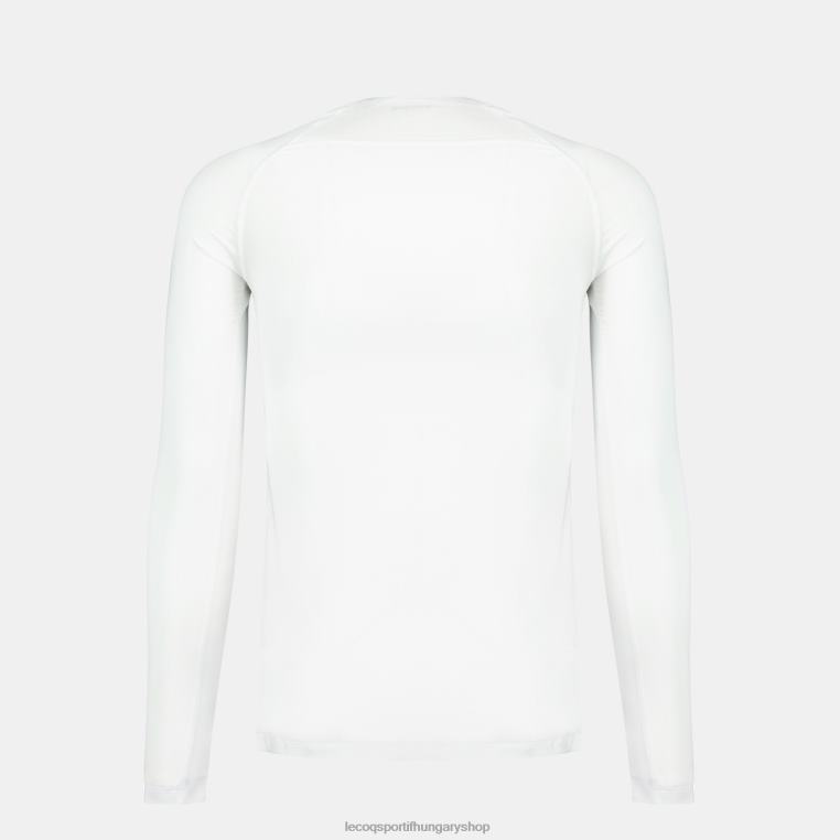 ruházat férfiak Le Coq Sportif hosszú ujjú póló fehér 846V197