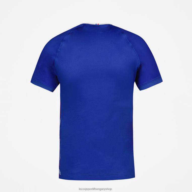 ruházat férfiak Le Coq Sportif jersey replika rögbi 7 - equipe de france kék 846V475