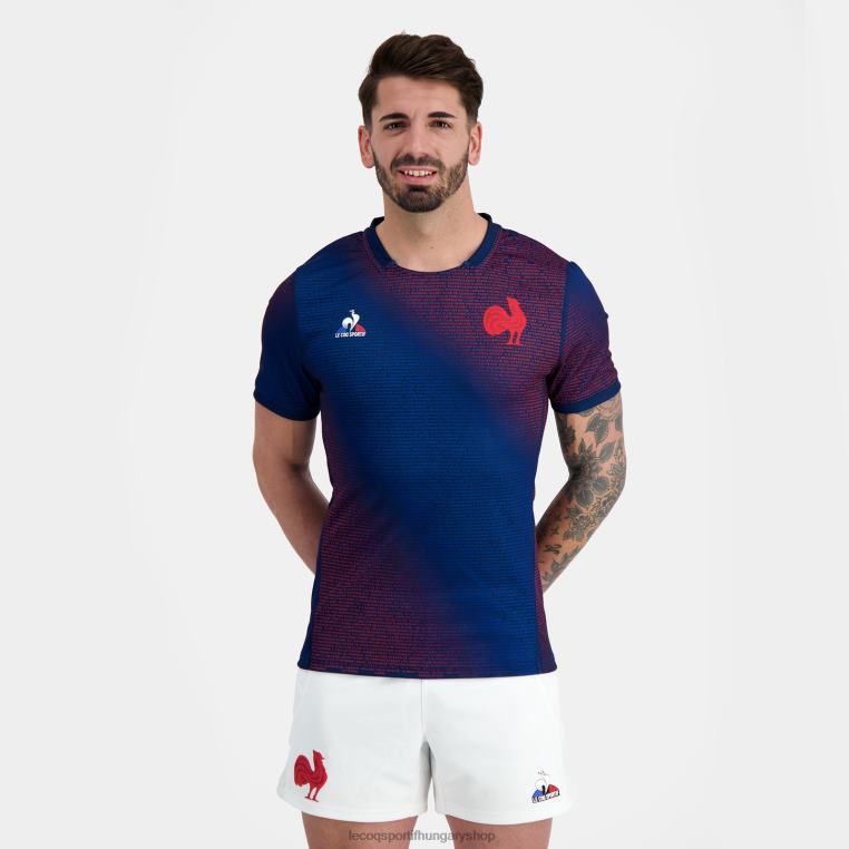 ruházat férfiak Le Coq Sportif meccs előtti mez - xv de france kék 846V173