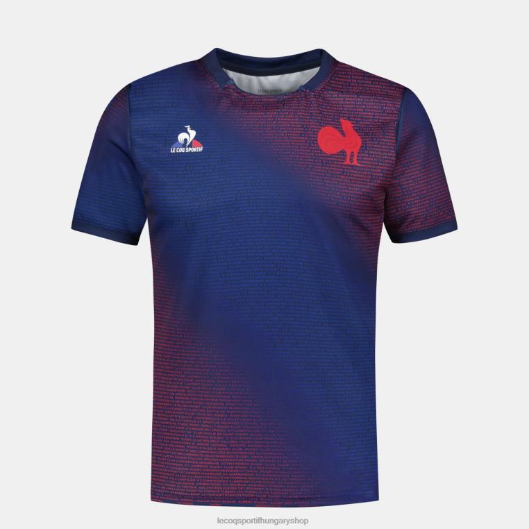ruházat férfiak Le Coq Sportif meccs előtti mez - xv de france kék 846V173