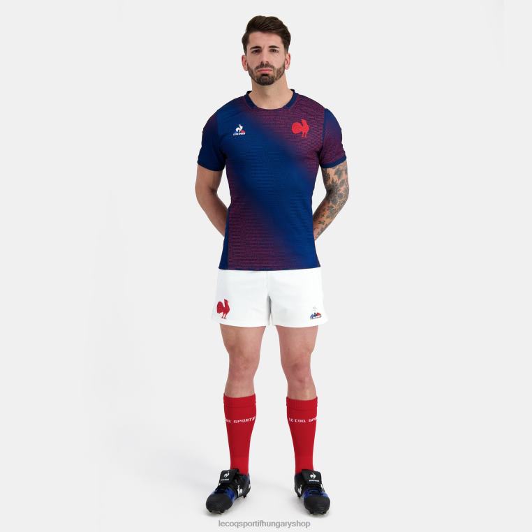 ruházat férfiak Le Coq Sportif meccs előtti mez - xv de france kék 846V173