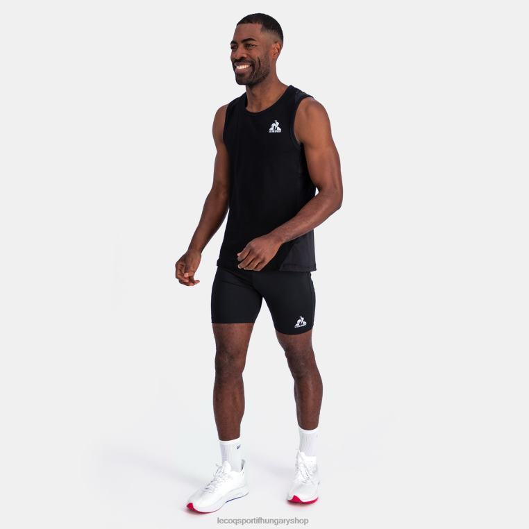 ruházat férfiak Le Coq Sportif mellény felső fekete 846V177