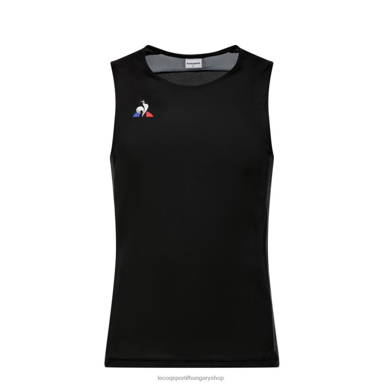 ruházat férfiak Le Coq Sportif mellény felső fekete 846V198