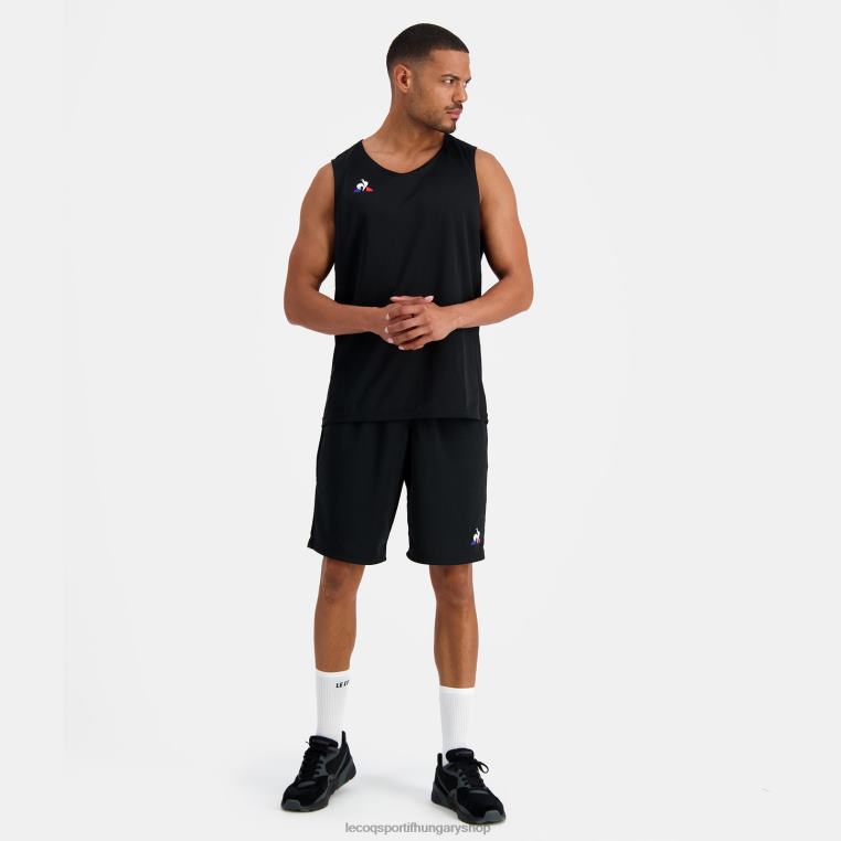 ruházat férfiak Le Coq Sportif mellény felső fekete 846V198