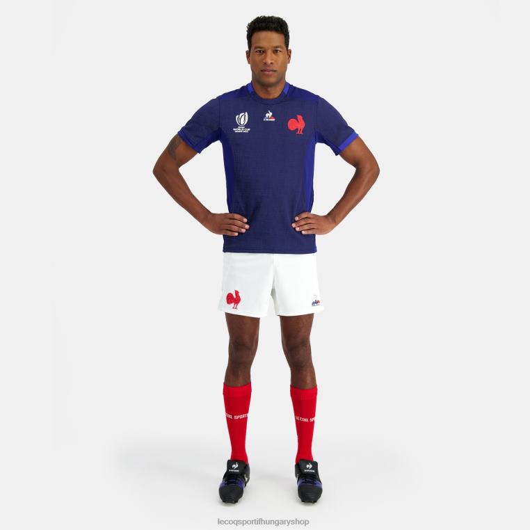 ruházat férfiak Le Coq Sportif mez replika xv de france - 2023-as rögbi világbajnokság, kék 846V692