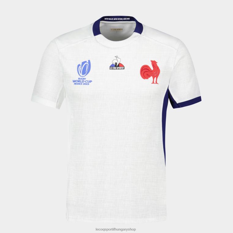 ruházat férfiak Le Coq Sportif mez replika xv de france - rögbi világbajnokság 2023 fehér 846V693