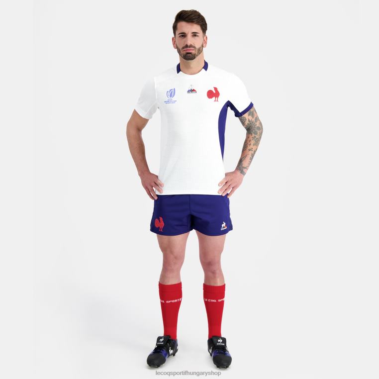 ruházat férfiak Le Coq Sportif mez replika xv de france - rögbi világbajnokság 2023 fehér 846V693