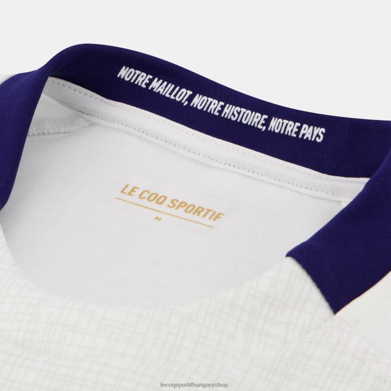 ruházat férfiak Le Coq Sportif mez replika xv de france - rögbi világbajnokság 2023 fehér 846V693