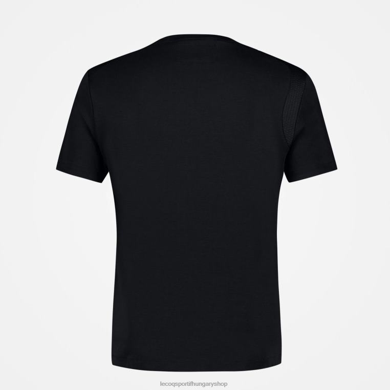 ruházat férfiak Le Coq Sportif póló fekete 846V185