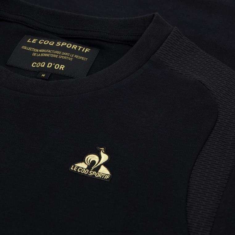 ruházat férfiak Le Coq Sportif póló fekete 846V185