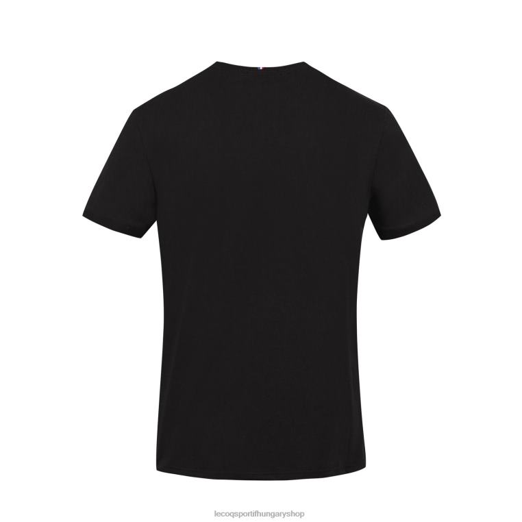 ruházat férfiak Le Coq Sportif póló fekete 846V195