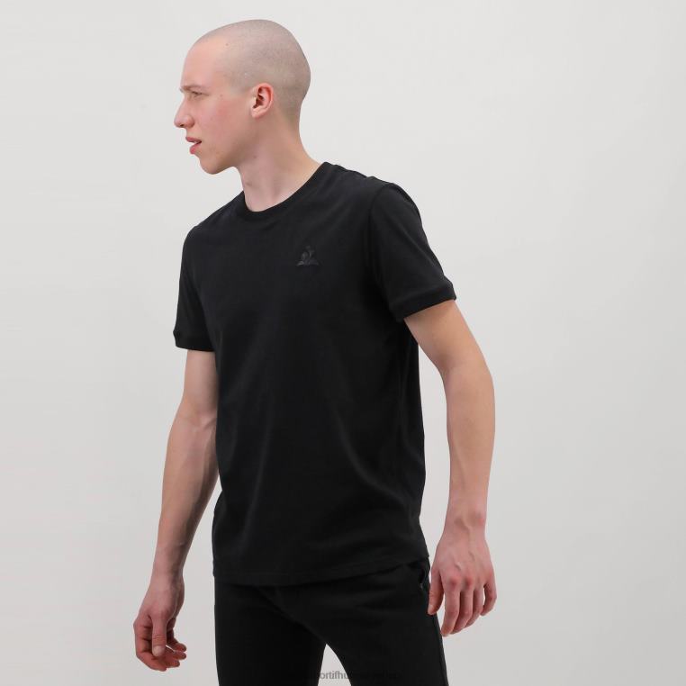 ruházat férfiak Le Coq Sportif póló fekete 846V195
