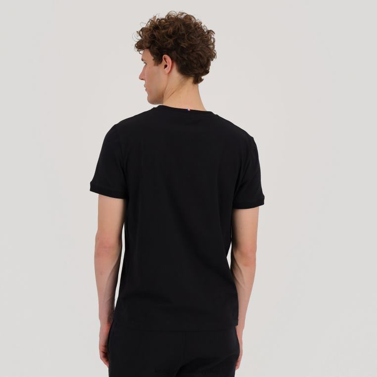 ruházat férfiak Le Coq Sportif póló fekete 846V195