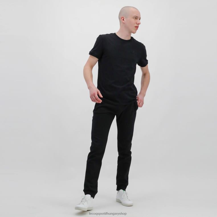 ruházat férfiak Le Coq Sportif póló fekete 846V195