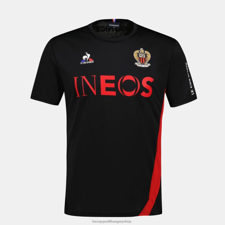 ruházat férfiak Le Coq Sportif póló fekete 846V208