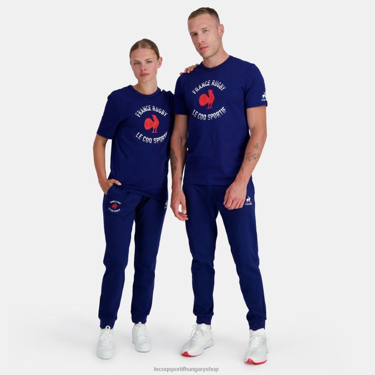 ruházat férfiak Le Coq Sportif póló - francia rögbi kék 846V172
