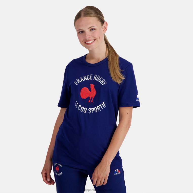 ruházat férfiak Le Coq Sportif póló - francia rögbi kék 846V172