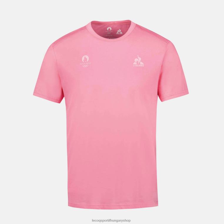 ruházat férfiak Le Coq Sportif póló rózsaszín 846V204