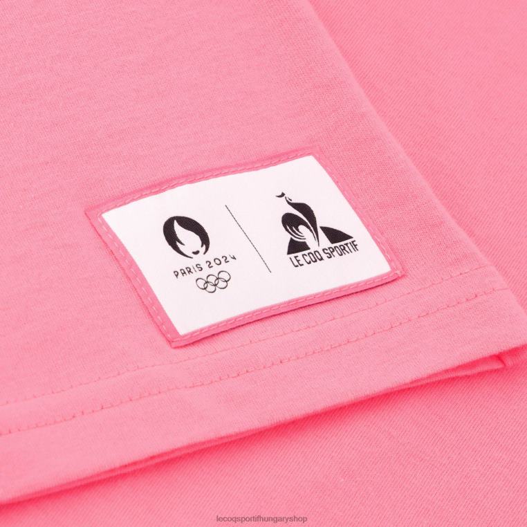 ruházat férfiak Le Coq Sportif póló rózsaszín 846V204