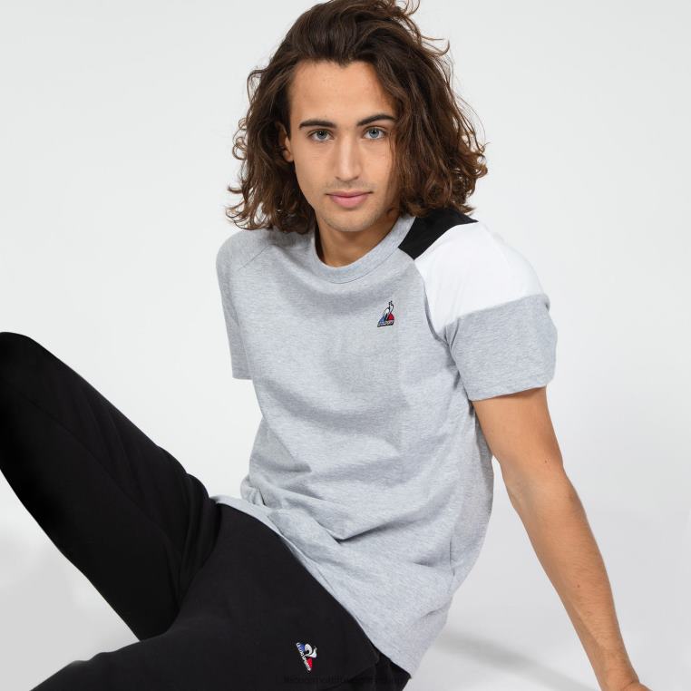 ruházat férfiak Le Coq Sportif póló szürke 846V190