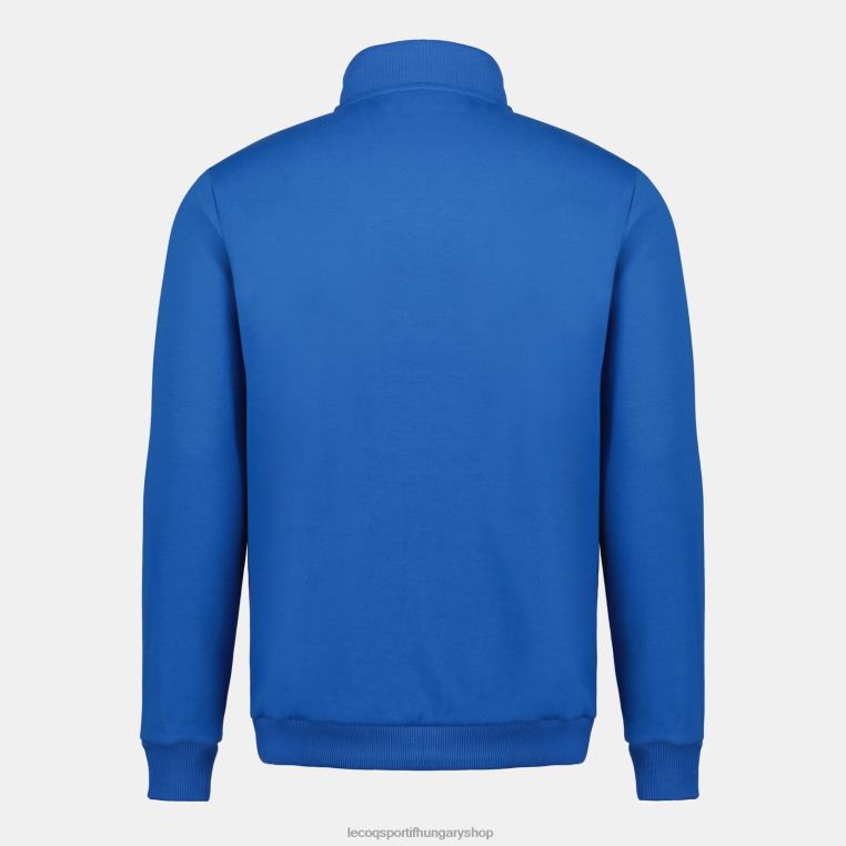 ruházat férfiak Le Coq Sportif cipzáros pulóver kék 846V12