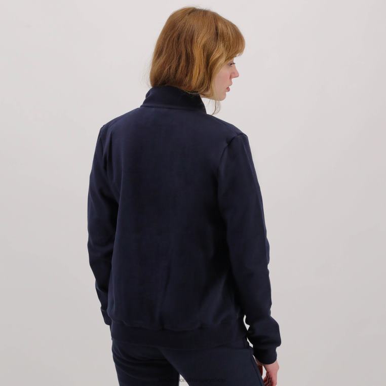 ruházat férfiak Le Coq Sportif cipzáros pulóver kék 846V77