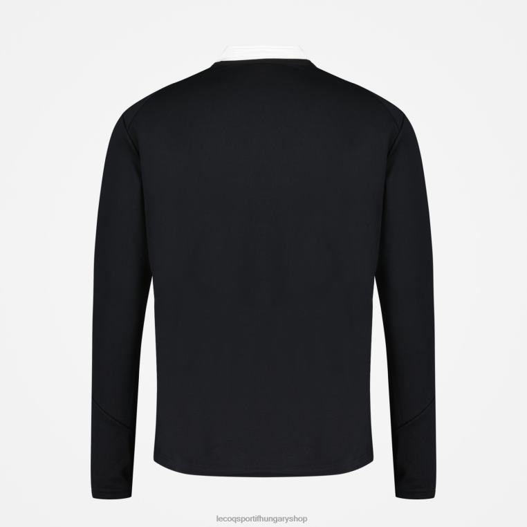 ruházat férfiak Le Coq Sportif fekete pulóver 846V76